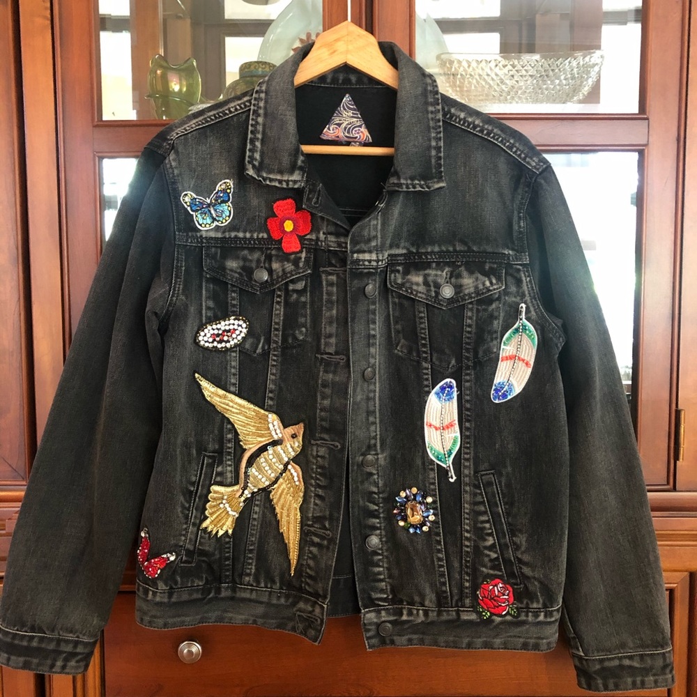 Jean jacket with embellishments